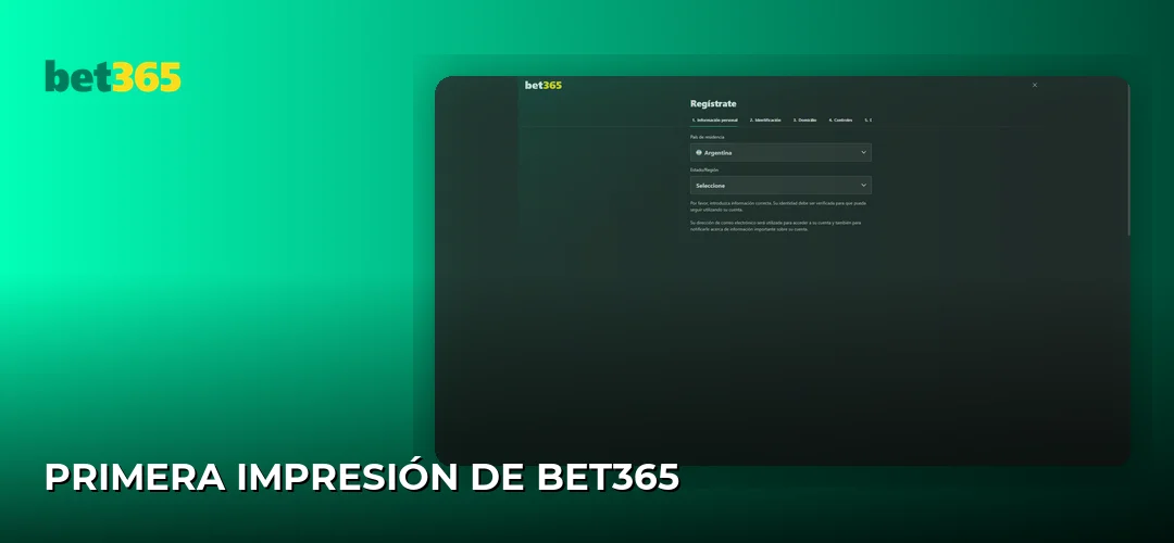 Primera Impresión de Bet365